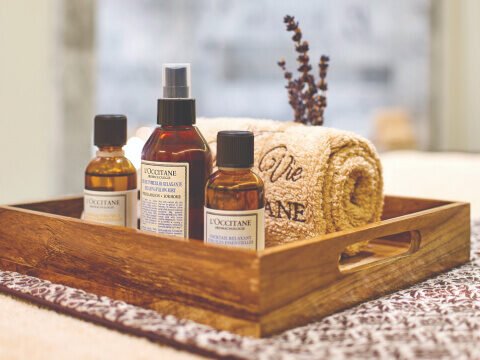 Spa la Vie by L'Occitane luxury Mediterranean themed treatment room